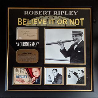Robert Ripley original signature collage