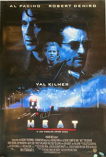Heat cast signed movie poster  