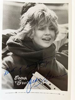 Goldie Hawn signed photo