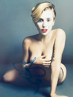 Lady Gaga signed photo