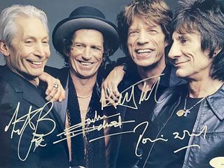 Rolling Stones signed photo