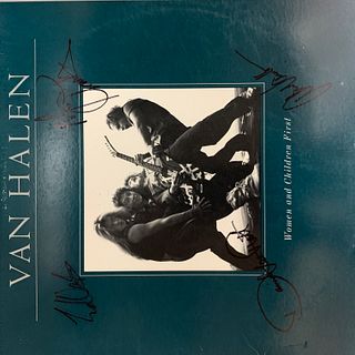 Van Halen Women And Children First signed album 