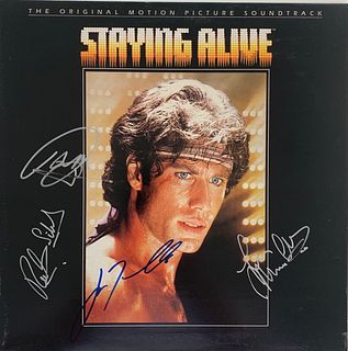 Stayin Alive signed soundtrack