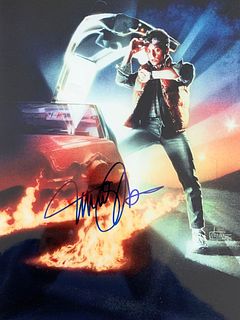 Back to the Future Michael J. Fox signed movie photo