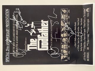 The Godfather signed mini poster