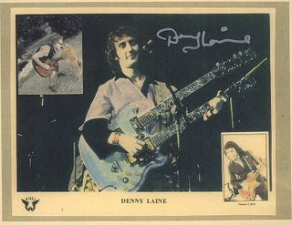 Denny Laine signed photo
