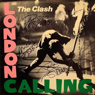The Clash London Calling signed album