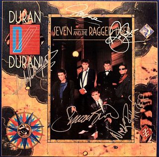 Duran Duran Seven And The Ragged Tiger signed album 
