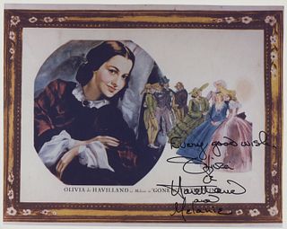 Gone With the Wind signed movie photo