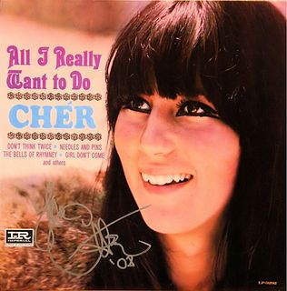 Cher All I Really Want To Do signed album
