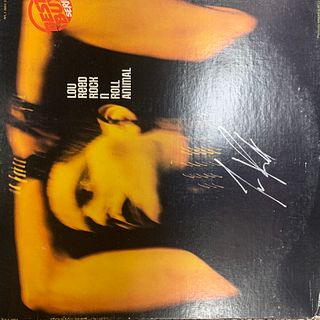 Lou Reed signed album