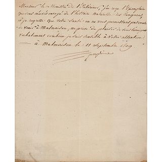 Josephine Bonaparte Letter Signed