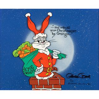 Chuck Jones Signed Limited Edition Cel: &#39;Santa Bugs Bunny&#39;