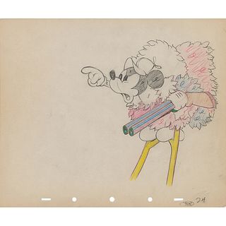 Mickey Mouse production drawings from Moose Hunters