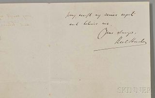 Harte, Bret (1836-1902) Autograph Letter Signed, 31 July 1888.