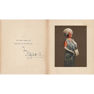 Elizabeth, Queen Mother Signed Christmas Card (1965)