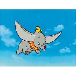 Dumbo publicity cel from a promotional Disney cartoon