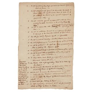 John Jay Handwritten Manuscript