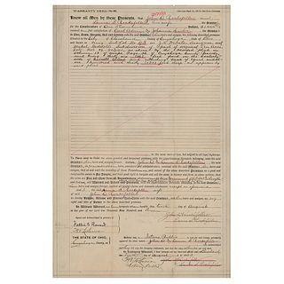 John D. Rockefeller Twice-Signed Document