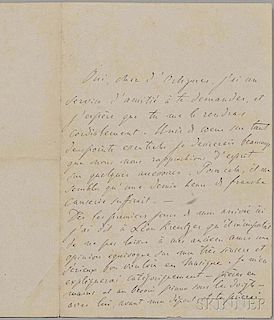 Liszt, Franz (1811-1886) Autograph Letter Signed, 9 April 1866.