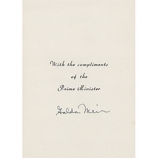 Golda Meir Signature