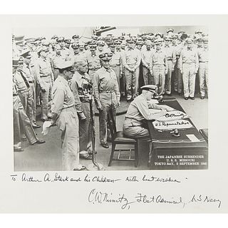 Chester Nimitz Signed Photograph
