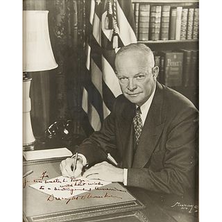 Dwight D. Eisenhower Signed Oversized Photograph