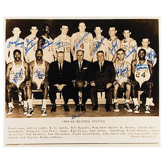 Boston Celtics: 1962-63 Signed Photograph