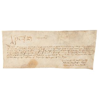 King Henry VIII Document Signed