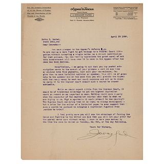 Julius Wayland Typed Letter Signed