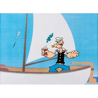 Popeye production cel from a Popeye cartoon