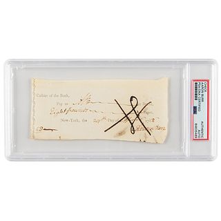 Aaron Burr Signed Check