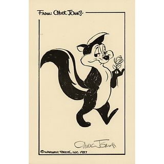 Chuck Jones Signed Print of Pepe Le Pew