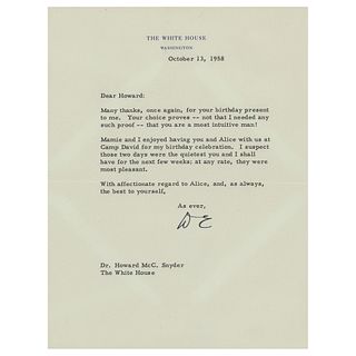 Dwight D. Eisenhower Typed Letter Signed as President