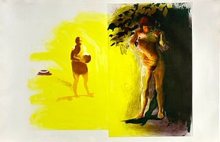 Eric Fischl Nude Woman Etching w/ Aquatint 1989