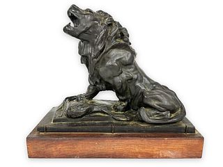 After August Rodin Bronze "The Weeping Lion"