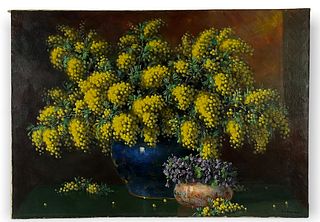 Alfio Paolo Graziani Oil On Canvas Still Life