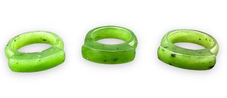 (3) Jade Rings