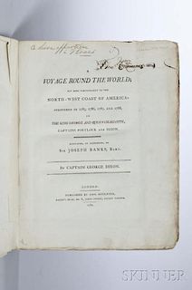 Dixon, George (1748-1795) A Voyage Round the World; but More Particularly to the North-West Coast of America,   the Streeter 