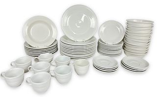 (60 pc) White Fiestaware Dinnerware Set