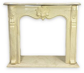 French Style Marble Fireplace Mantle Surround