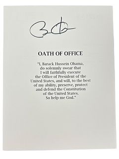 Barack H. Obama Autograph w/ COA