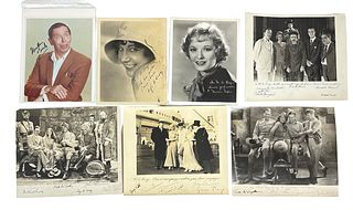 (7) Vintage Autographed Hollywood Photos