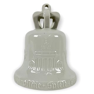 KPM White Porcelain 1936 Berlin Olympic Bell