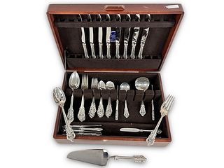 (57pc) Wallace Grand Baroque Sterling Flatware Set