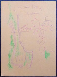 Jean Cocteau, Attributed: A ma chere Florence