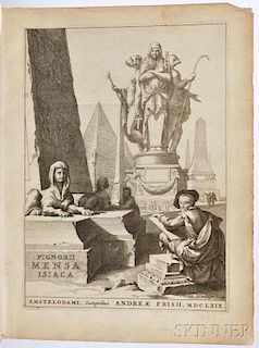 Pignoria, Lorenzo (1571-1631) Mensa Isiaca   [bound with] Magnae Deum Matris Idaeae & Attitids Initia.