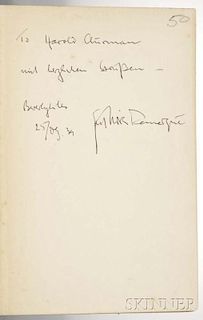 Remarque, Erich Maria (1898-1970) All Quiet on the Western Front  , Signed Copy.