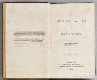 Sterling, John (1806-1844) The Poetical Works.