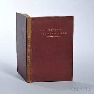 Whitman, Walt (1819-1892) November Boughs,   Presentation Copy.